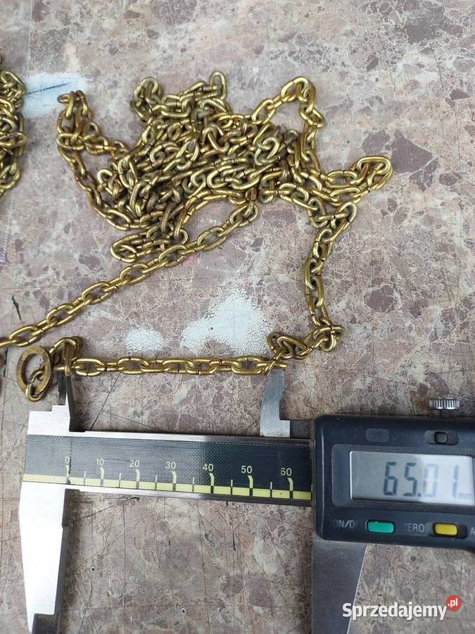 814 Łańcuchy łańcuszki 2 starego zegara mosiądz Antyki