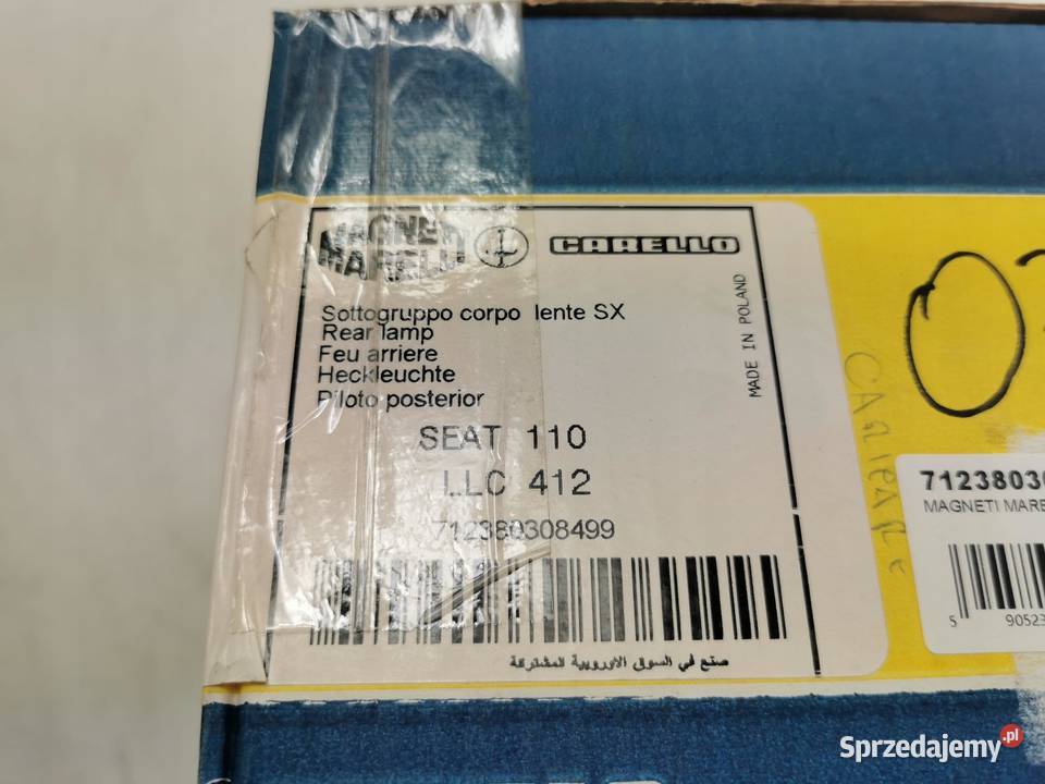 LAMPA LEWY TYŁ SEAT AROSA 19972004 NOWA MAGNETI sprzedam