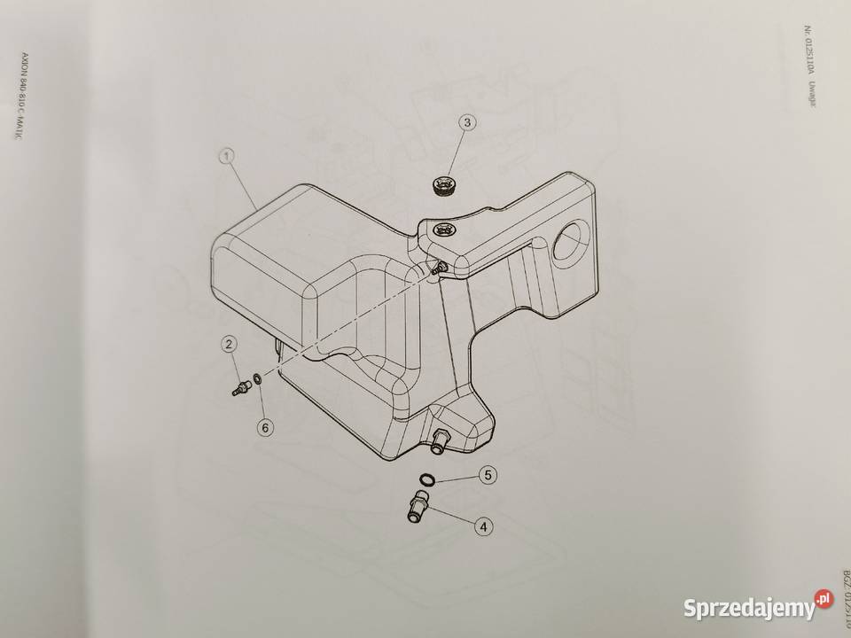 Claas Axion 840 CMatic 13r 240 Zbiornik paliwa warmińsko-mazurskie Stalewo