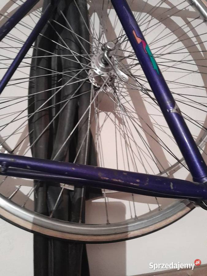 Rama do roweru szosowego z widelcem niklowanym Modlna