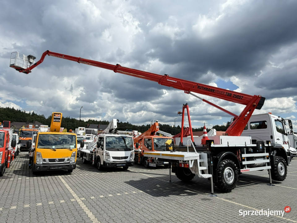 Mercedes Atego E6 4x4 Zwyżka RUTHMANN TBR250 S7 Widełki