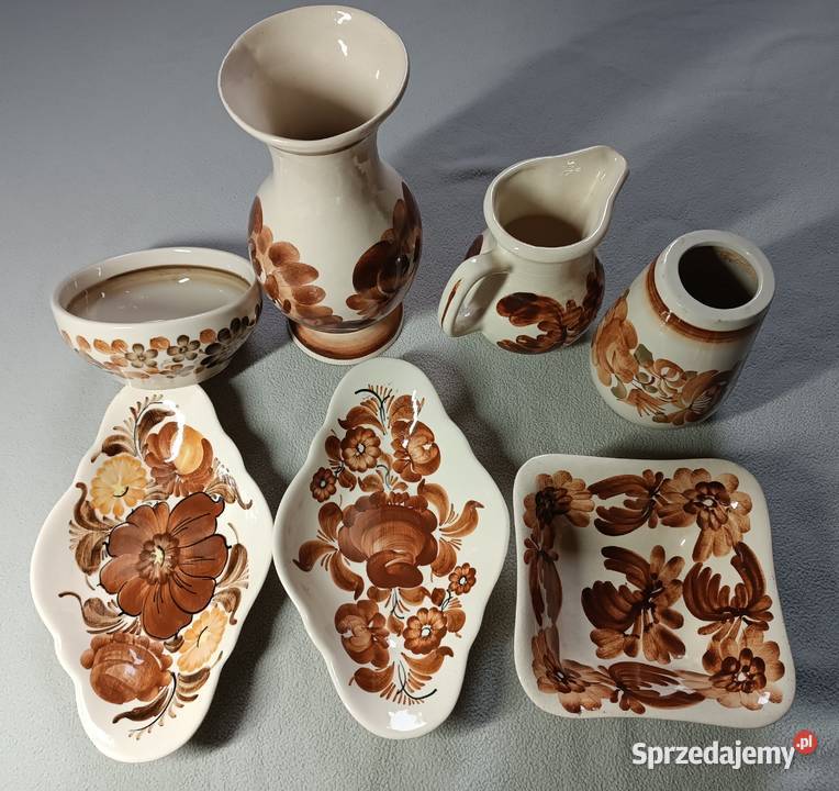 Porcelana fajans Włocławek zestaw 10 przedmiotów Porcelana i szkło Opole
