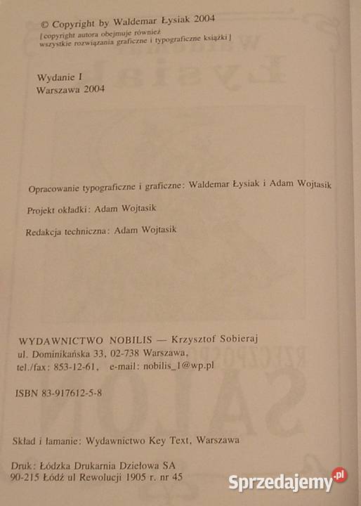SALON RZECZPOSPOLITA KŁAMCÓW WALDEMAR ŁYSIAK Łódź