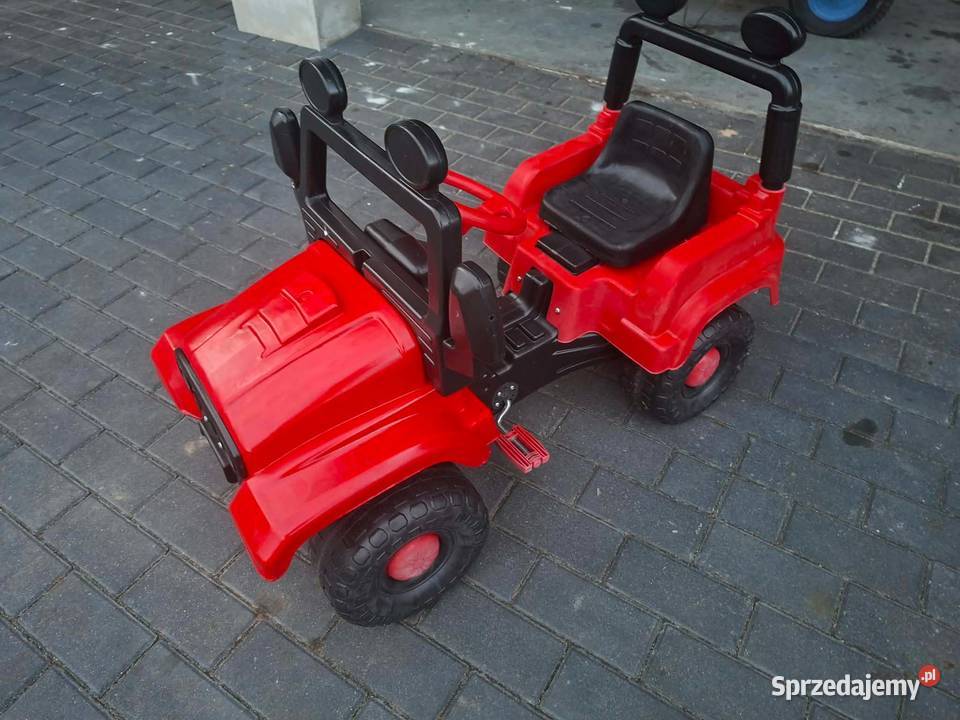 Czerwony jeep auto na pedały podlaskie Białystok sprzedam
