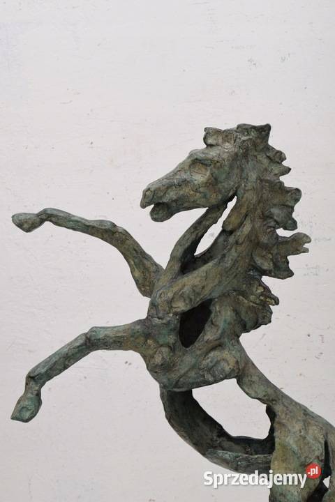 Abstracykjna Nowoczesna Rzeźba z Brązu Dziki Koń Rzeźby i figury Kraków