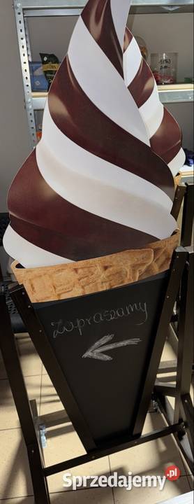 Potykacz stojak reklamowy LODY WŁOSKIE Mińsk Mazowiecki