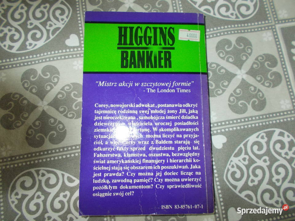 George V Higgins Bankier Głubczyce