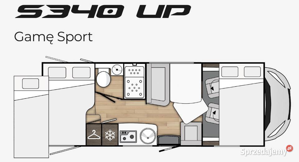 Benimar Sport 340 UP Kamper 2020 Ford Transit Mołowiste