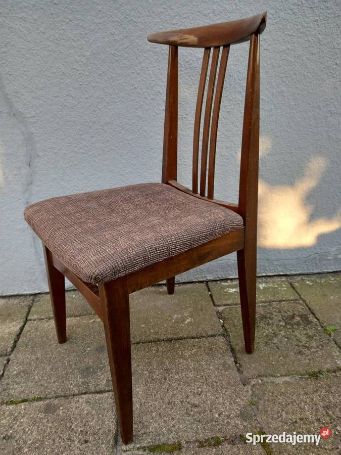 Stare krzesła prl proj Zieliński vintage Rawicz