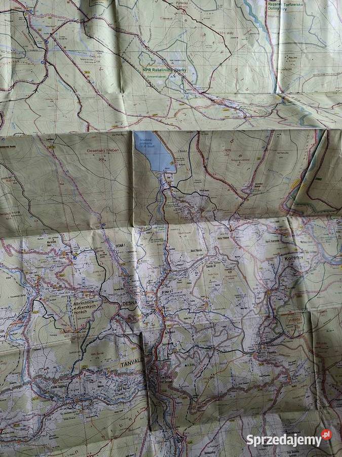 Jizerske Hory Góry Izerskie 1 25 000 mapa Mapy i przewodniki Kraków