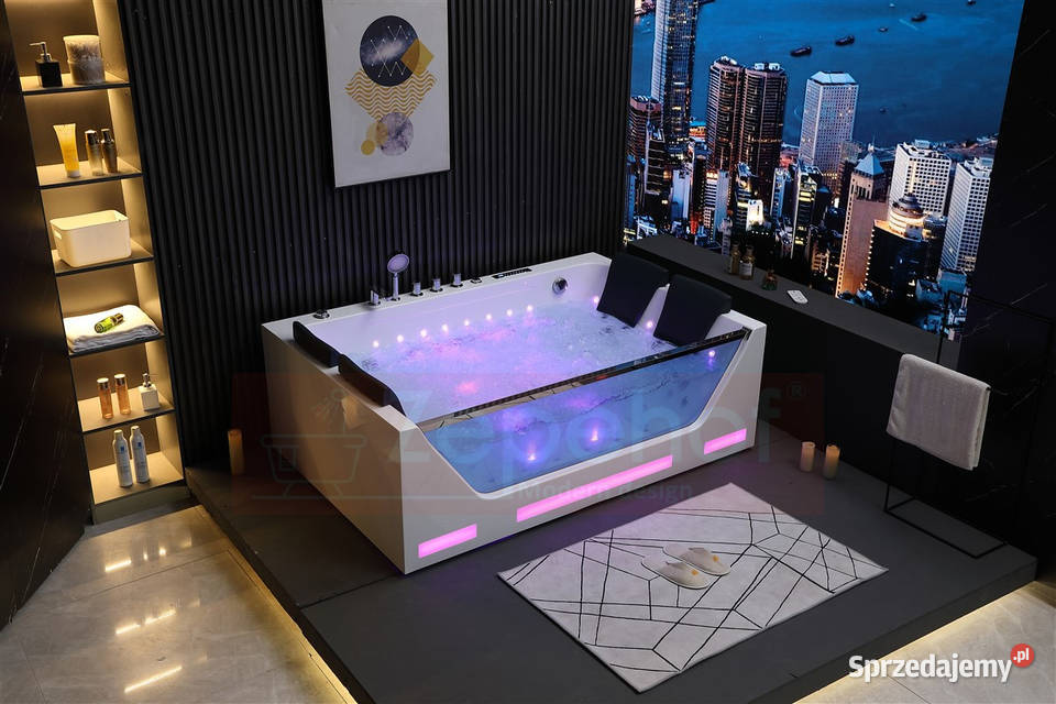 Wanna z hydromasażem 180cmx120cmx59 DYSZE