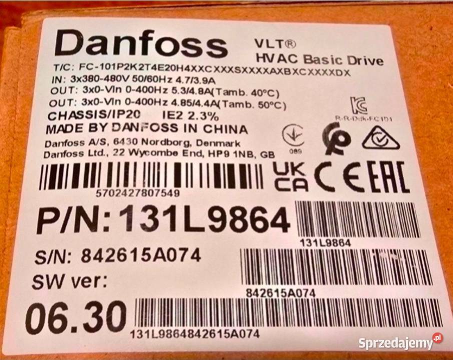 Nowy falownik Danfoss przekształtnik