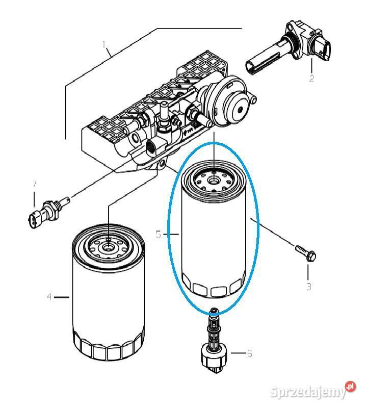 Wstępny filtr paliwa wkład IVC LS Tractor