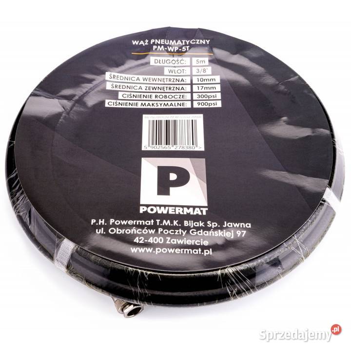 Wąż pneumatyczny 10 x 17 mm 5m 20bar model Pozostałe Ostrołęka