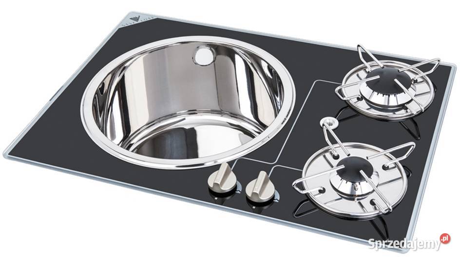 Kuchenka gazowa 2palnikowa ze zlewem 600 x 420 mazowieckie Warszawa