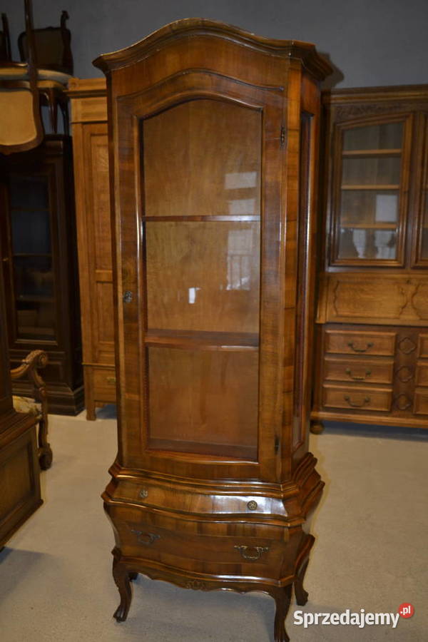 witryna jednodrzwiowa rokoko orzech Będzin