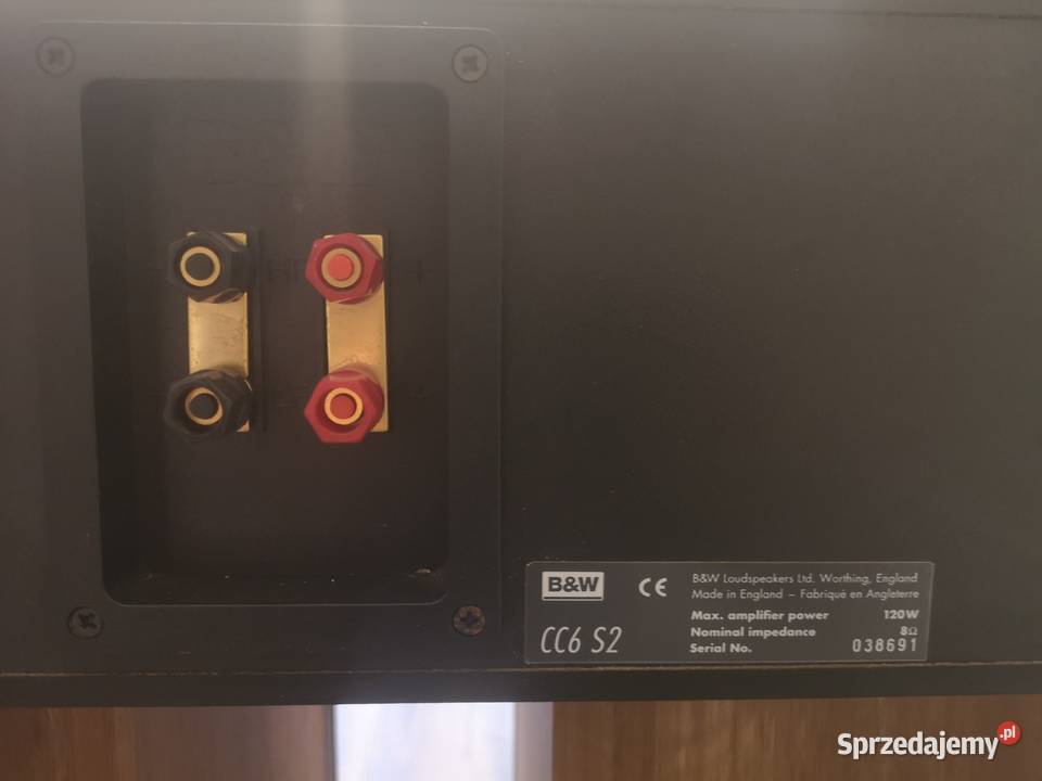 Sprzedam kolumne Centralna BW CC6S2 120 W Gdańsk