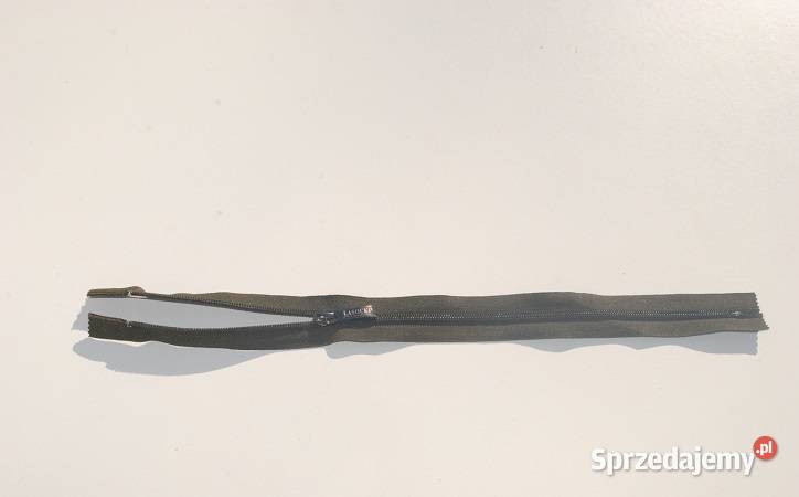 Zamek błyskawiczny 40 taśma z suwakiem Khaki śląskie Cieszyn