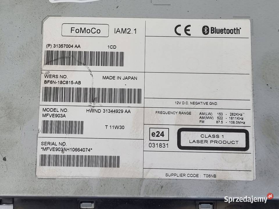Volvo VOLVO V60 I S60 II V40 II CZYTNIK osobowe sprzedam