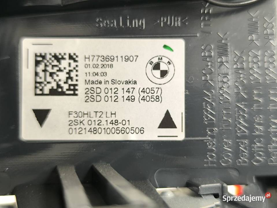 LAMPY TYŁ KOMPLET LCI BMW F30 F31 LIFT 7369120