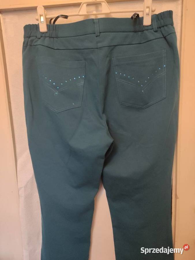 Spodnie damskie zielony Moda i Styl