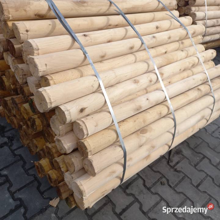 Paliki słupki wałki drewniane palisada pachołek Leszno sprzedam
