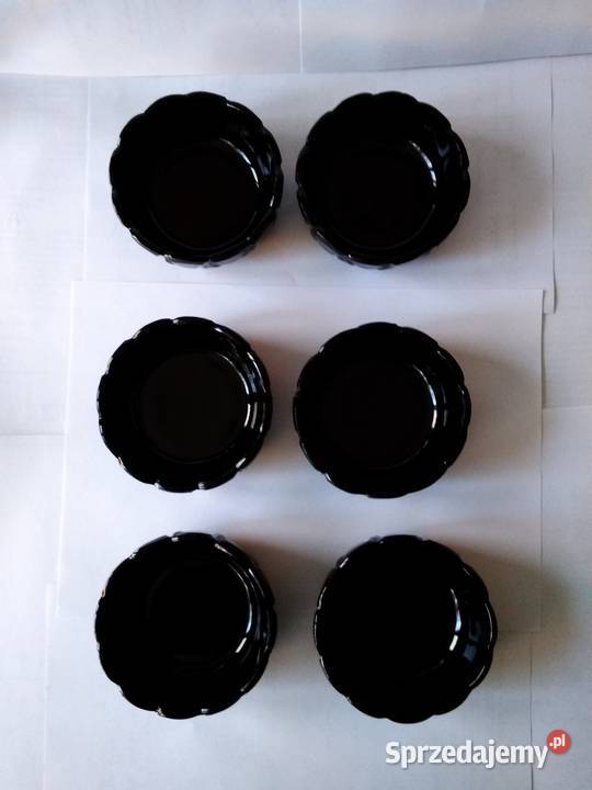 Salaterka ze szkła hialitowego Huta Hortensja Gdynia