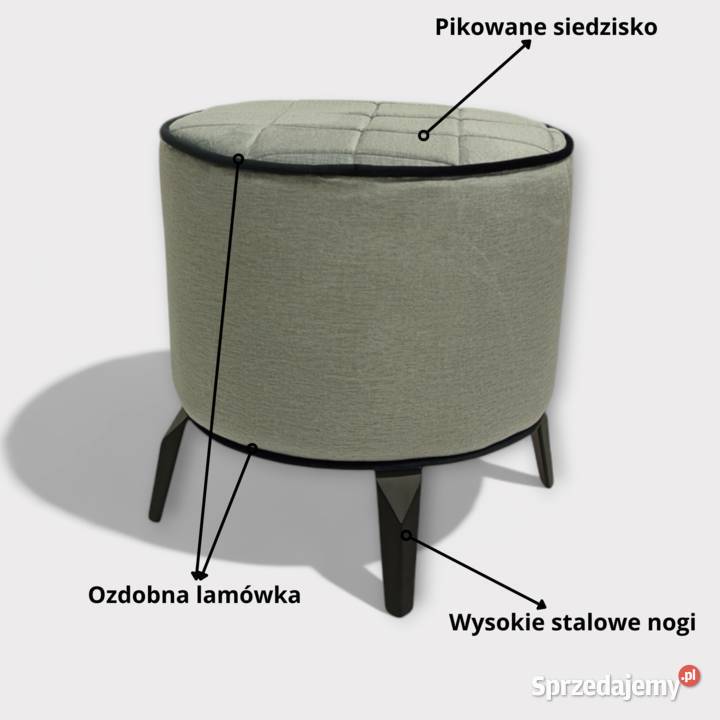 Pufa Pedro Pik 45 wysoka jakość okrągła Monolith 45cm Wrocław