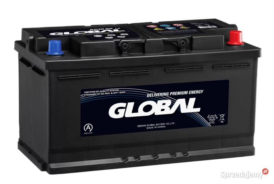 Akumulator Global AGM STARTSTOP 92Ah 850A osobowe Wrocław sprzedam