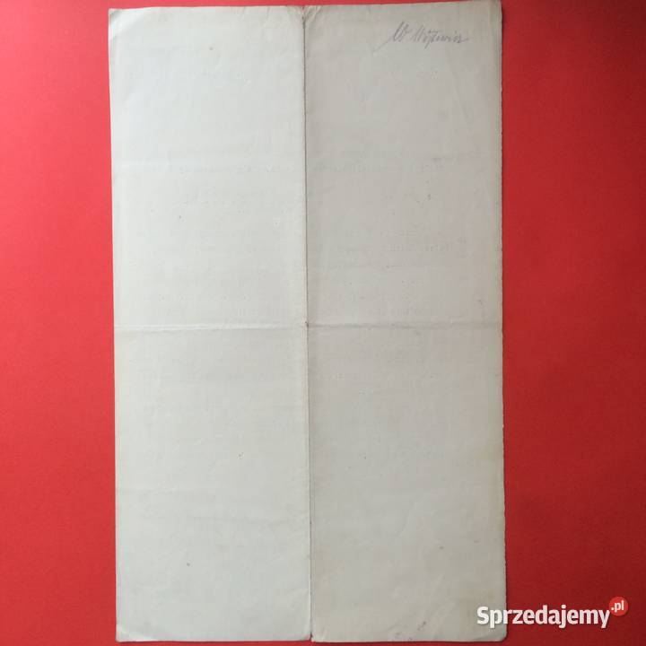 1853 Pismo O Wyznaczeniu Kierownika Kraków Szczecin