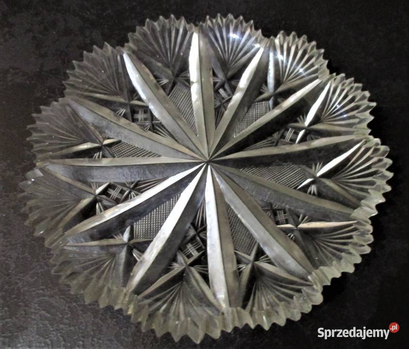 Kryształowy Talerzyk Deserowy PRL Nieporęt