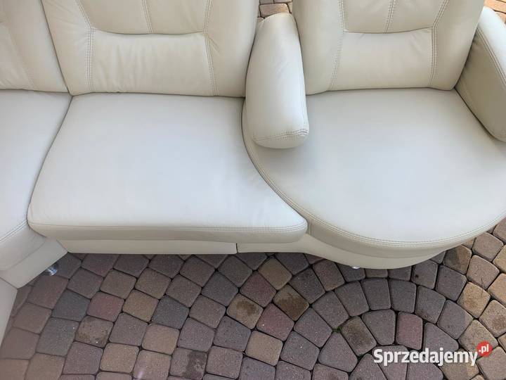 WOHNWERT NIEMIECKI NAROŻNIK SKÓRA NATURALNA Kalety