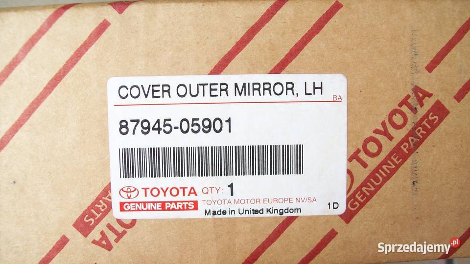 Obudowa i wkład lusterka zewnętrznego lewego do Rok produkcji 2015