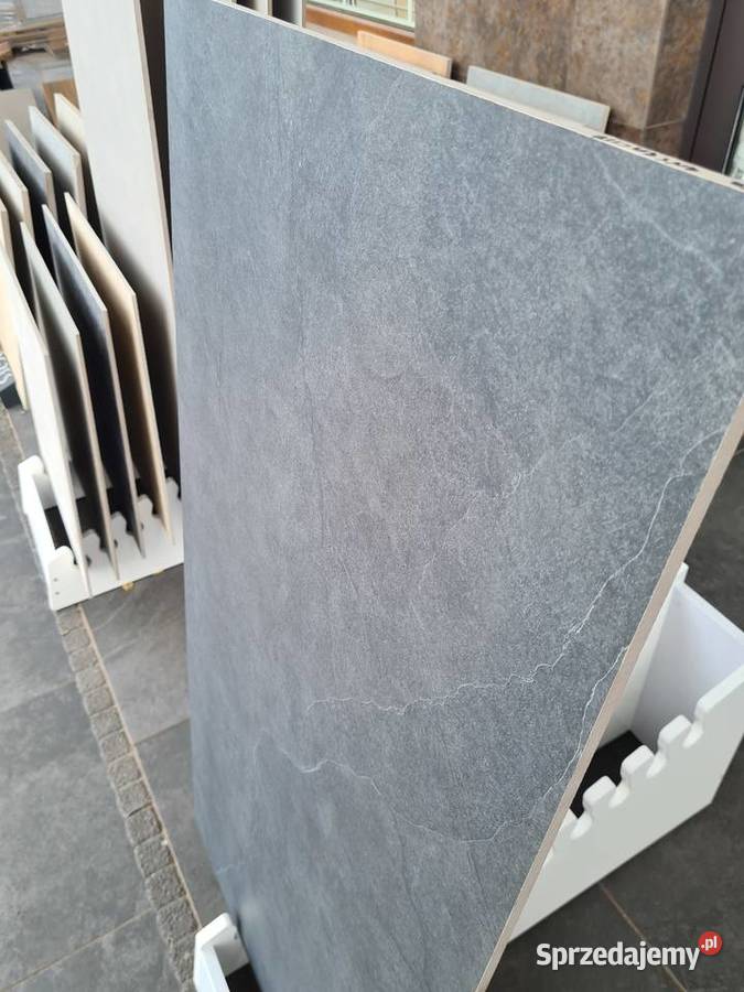 Płytki gres PIZARRA ANTRACYT 60X120 gat 2 TANIO Opoczno