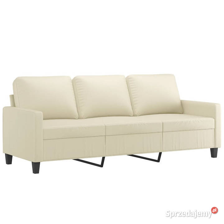 3osobowa sofa kremowa 180 sztuczna skóra Warszawa