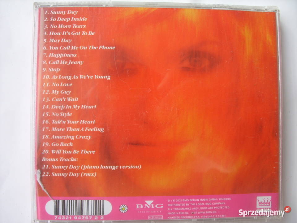 Rock CD JEANETTESUNY DAY POLYDOR 2002 R Bez Płyty i kasety dolnośląskie Wołów