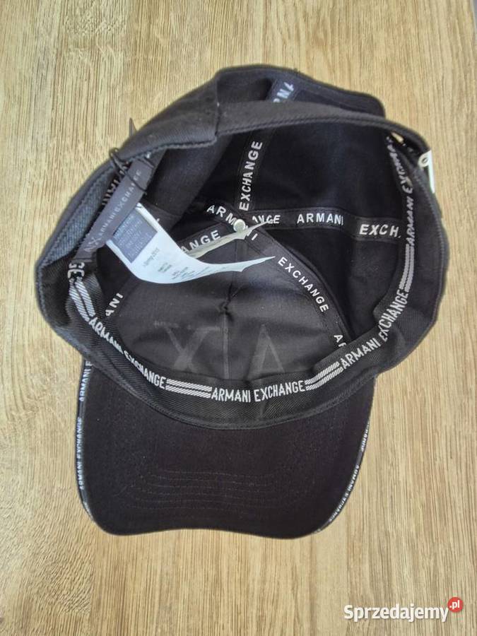 Armani Exchange AX nowa czapka z daszkiem czarna Swarzędz