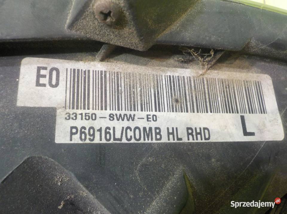 HONDA CRV III 22 ICTDI 08r 5D lampa lewa przod Lampy przednie Suków