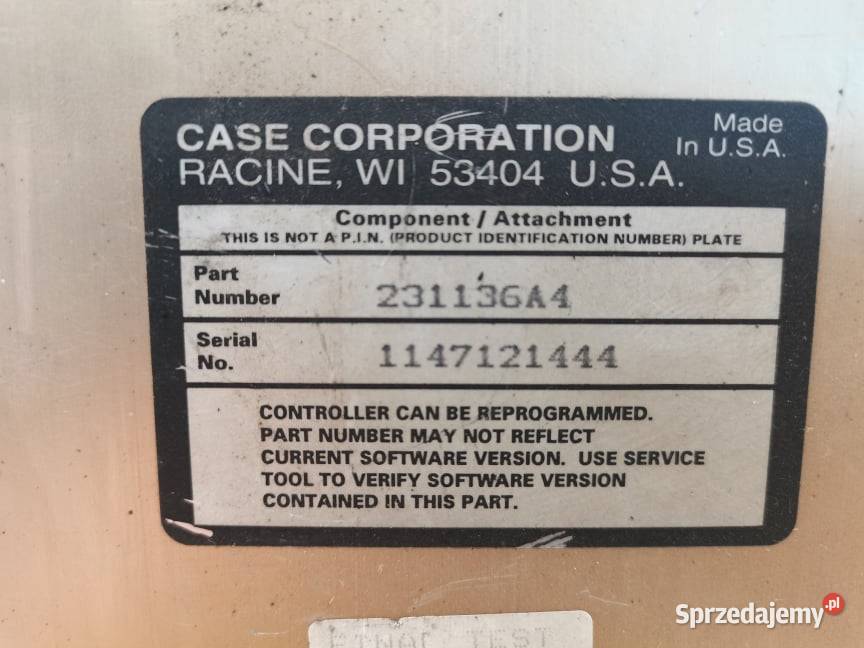 Case MX 1998r Komputer EHR 231136A4 Wilkowo