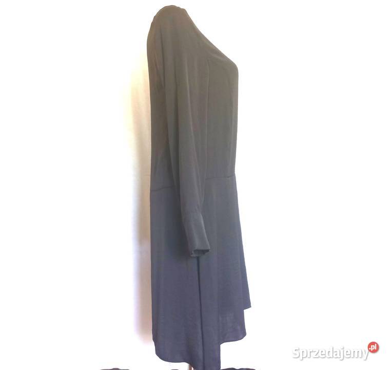 Sukienka czarna Długi Rękaw r 3638 Elegancka Białystok sprzedam