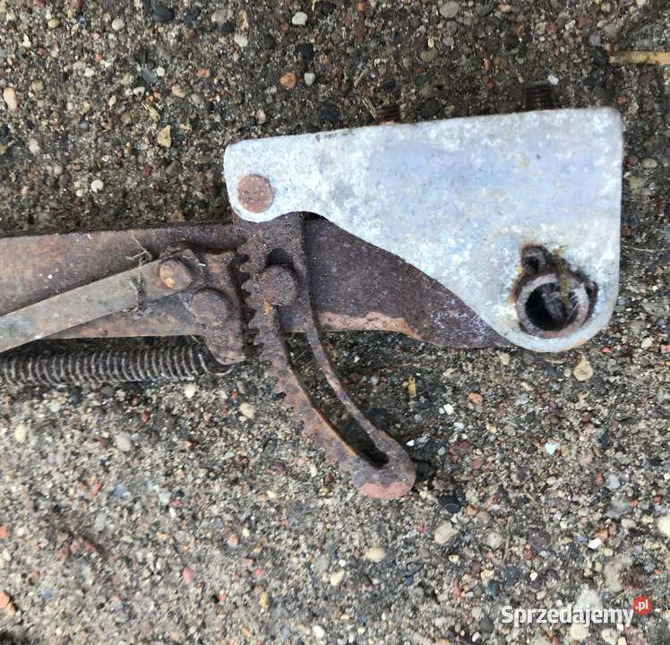 dźwignia hamulca ręcznego z mechanizmem i linką Giby