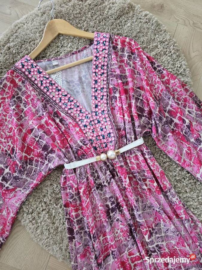 Sukienka maxi boho Rękaw nietoperz Wodzisław Śląski