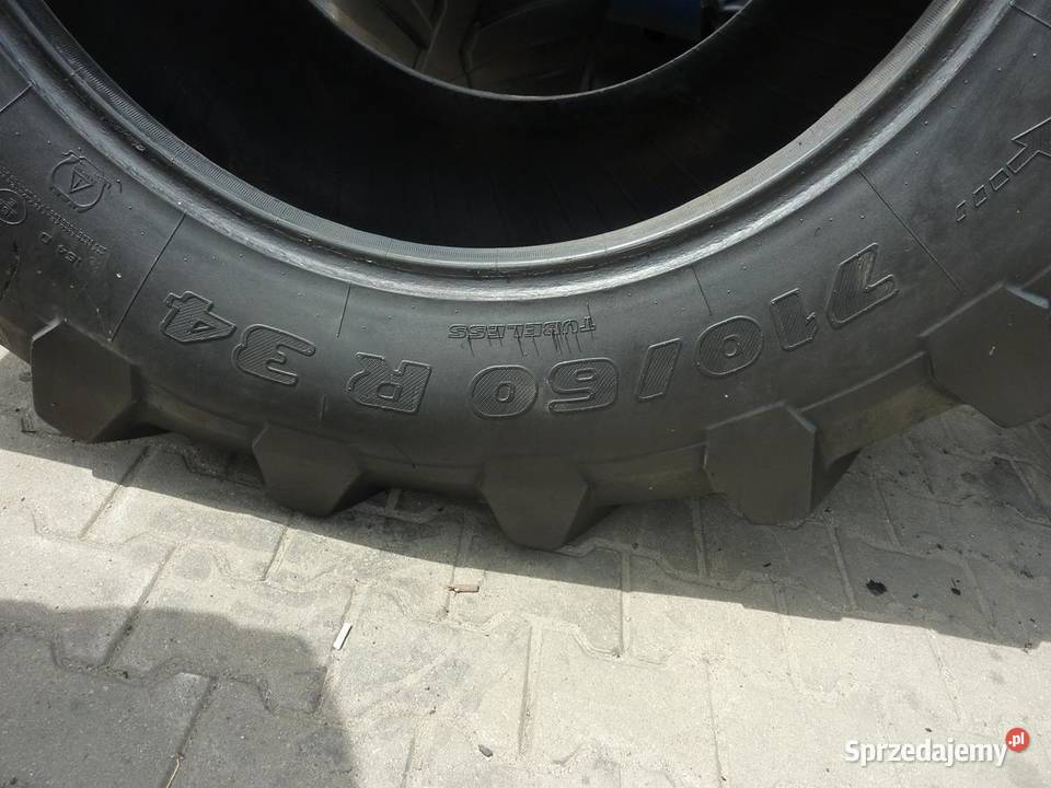 Opona używana rolnicza 71060R34 TRELLEBORG TM900 Zaścianki sprzedam