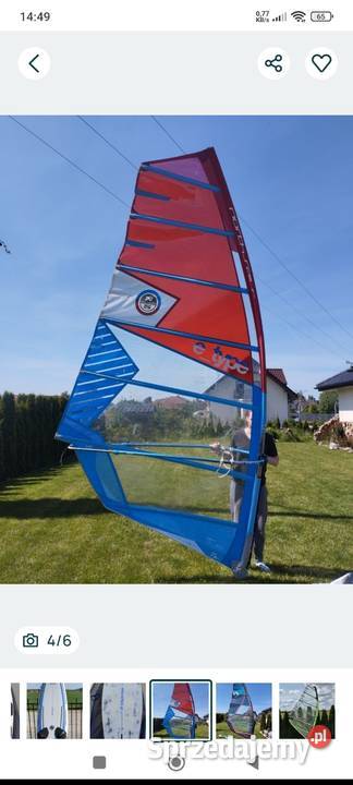 Windsurfing zestaw Surfing, windsurfing, kitesurfing Gdańsk sprzedam