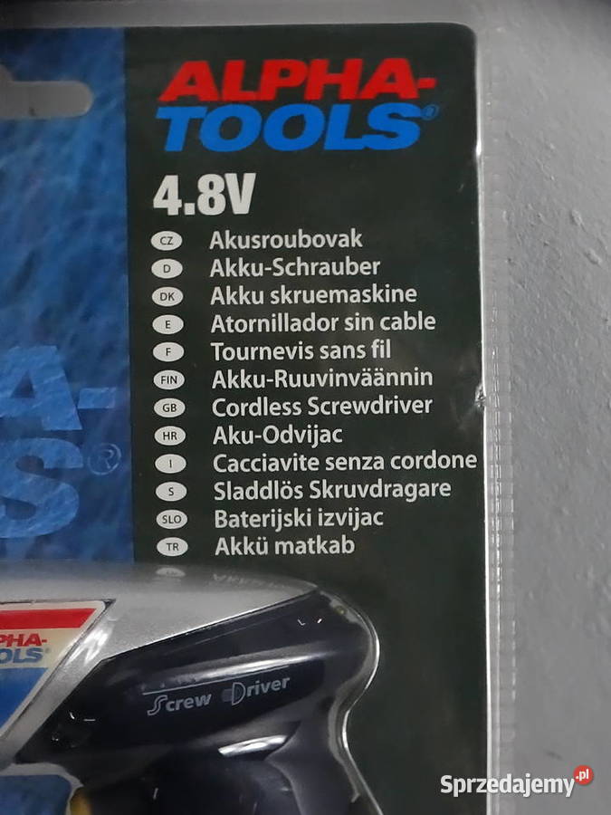 Nowy Wkrętak Akumulatorowy Alpha Tools SD10004 Biłgoraj