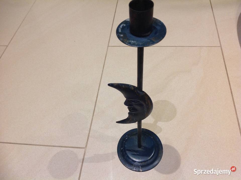 Świecznik Metalowy Vintage