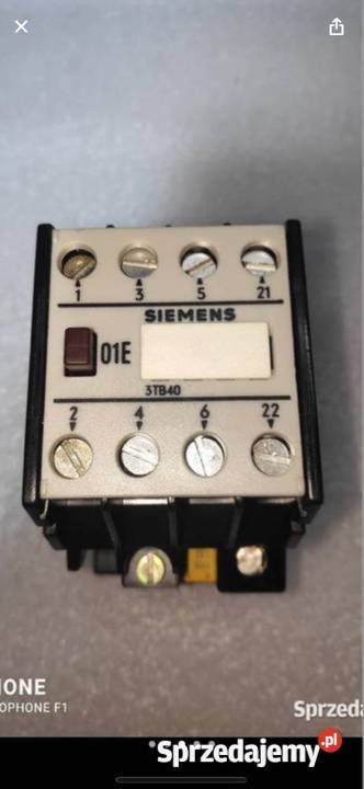 Nowy stycznik Siemens typ 3TB 40 11 0 A cewka Pozostałe śląskie Gliwice