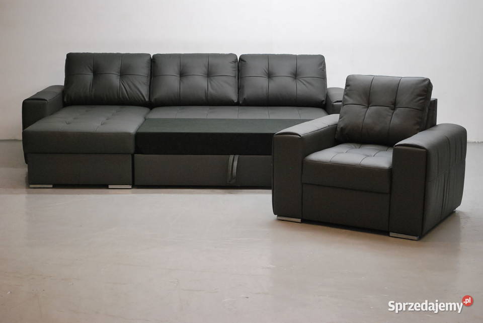 SKÓRA NATURALNa NAROŻNIK Z FSPANIAfotel 9117 Poznań sprzedam