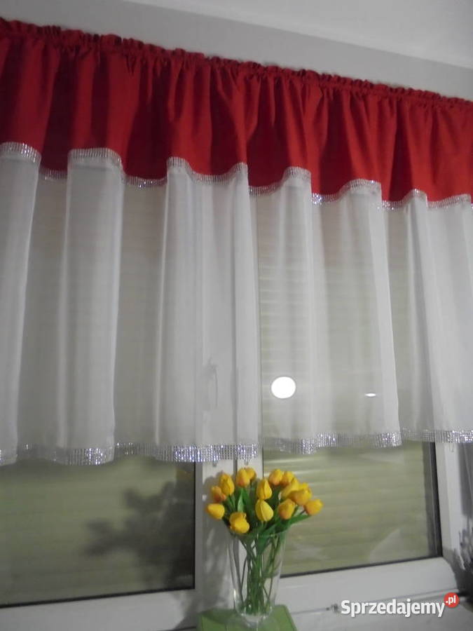 komplety na okno firanki glamur cyrkonie szyjemy kujawsko-pomorskie Włocławek sprzedam