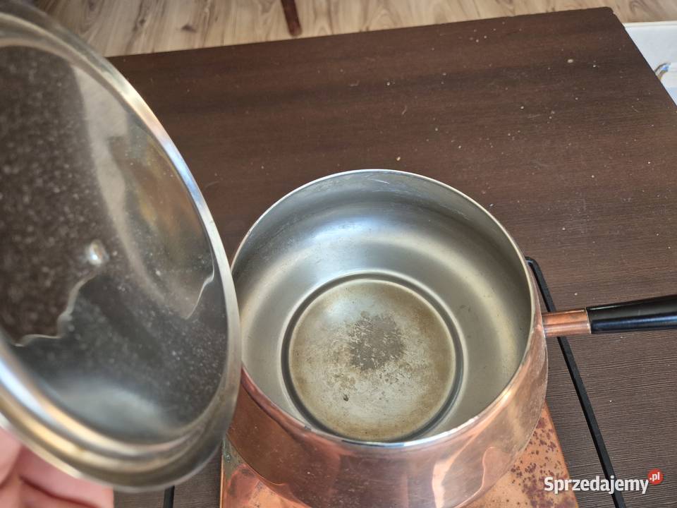 Klimatyczny Zestaw do Fondue Reget z Miedzi Lubliniec sprzedam
